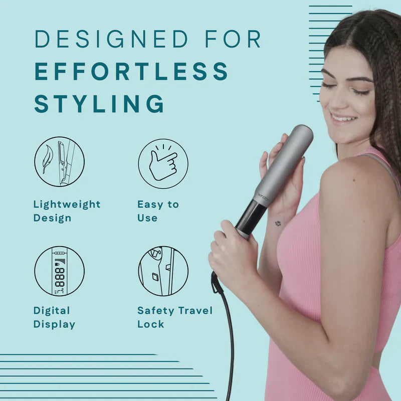 Hair Straightener | Ceramic Titanium Plates for Frizz-Free Styling